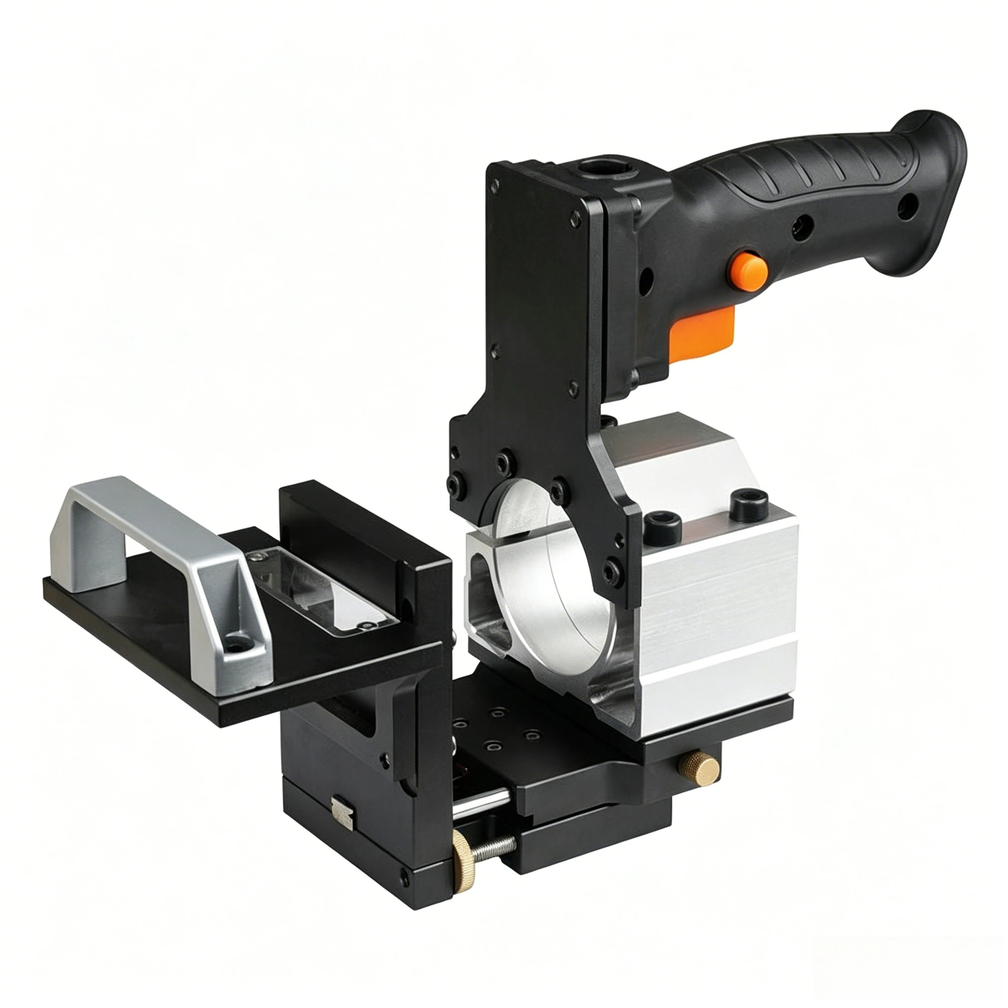 2-in-1 Mortising Jig Loose Tenon Joinery System, Invisible Fastener Bracket for Woodworking Trimming & Slotting