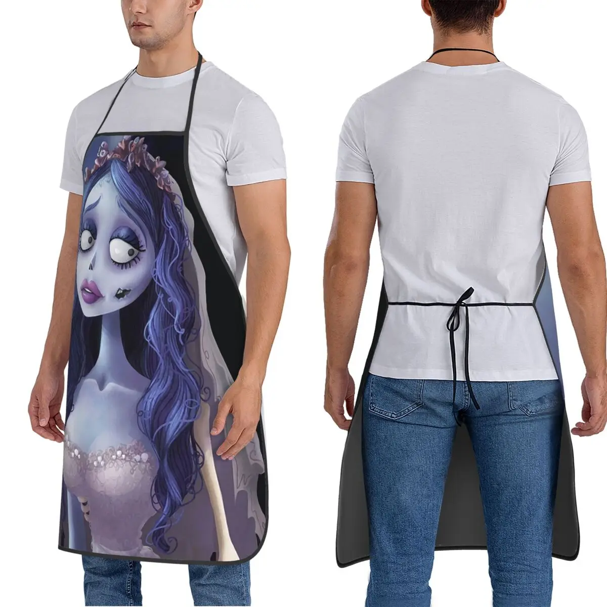 

Emily The Corpse Bride Aprons Chef Cooking Cuisine Tablier Waterproof Bib Kitchen Cleaning Pinafore for Women Men Painting