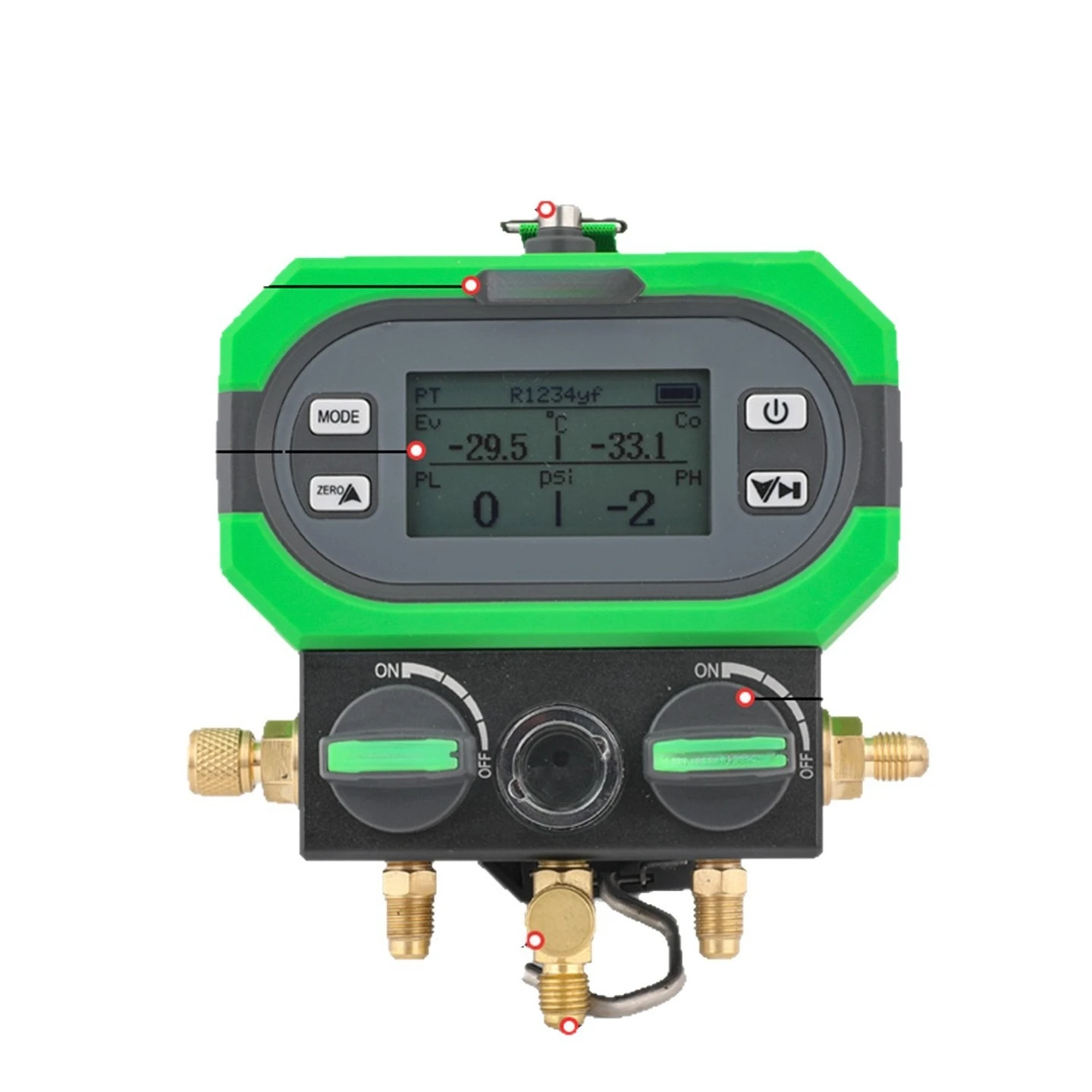 Digital display meter Electronic pressure gauge MDG-2K double meter group Refrigerant meter tube set Refrigerant