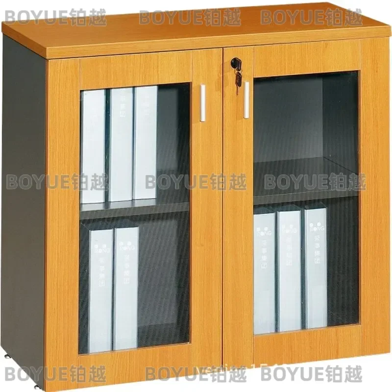 Modern Office Panel Filing Cabinet and Bookcase Storage Unit for Home Workspace Organization with Shelves and Drawers