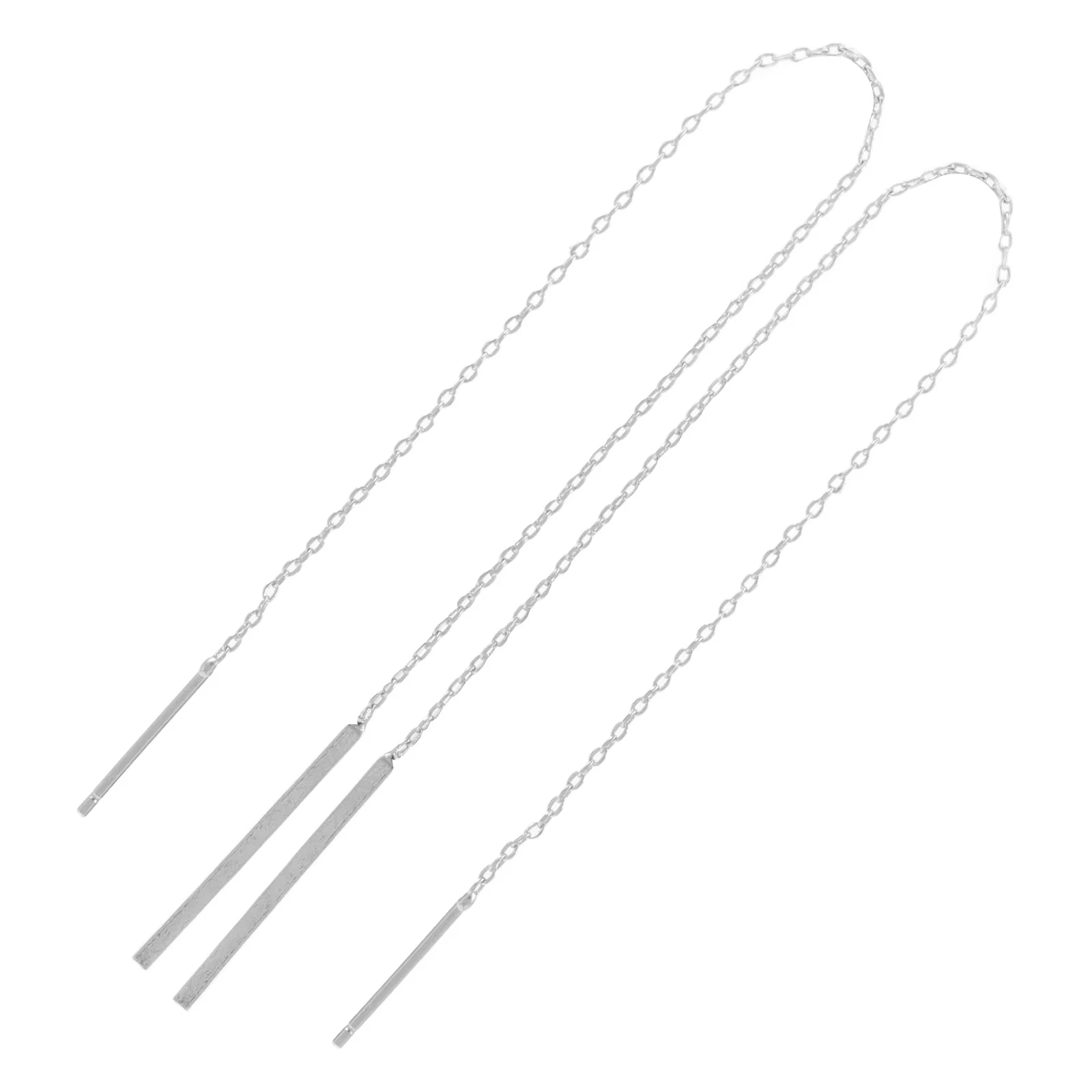 1 пара длинных минималистичных сережек-цепочек с резьбой и кисточками, легкие элегантные висячие украшения для ушей для женщин