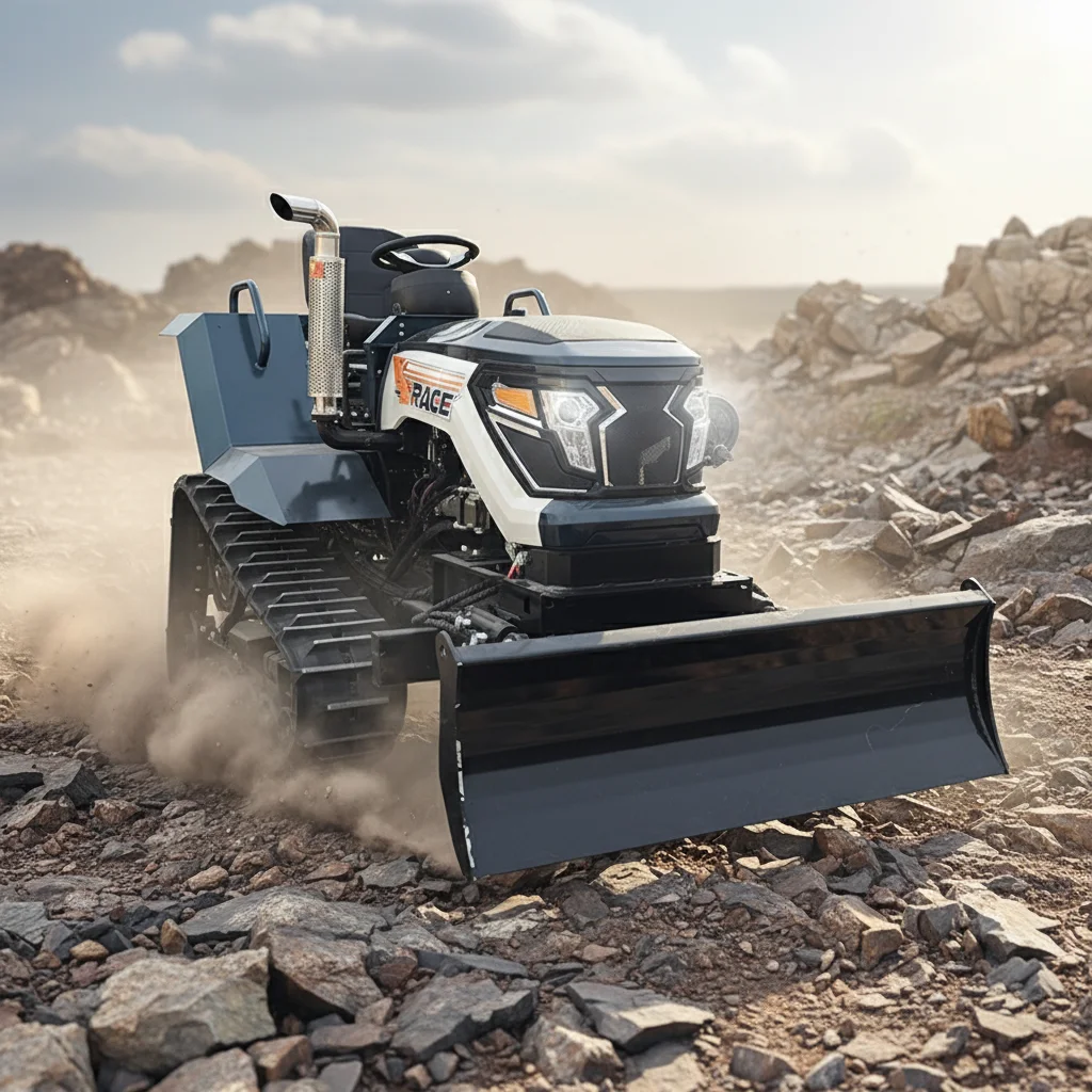 

Настраиваемый прочный полноприводный трактор с экскаватором, канавокопателем, бульдозером для работ на сельскохозяйственных угодьях