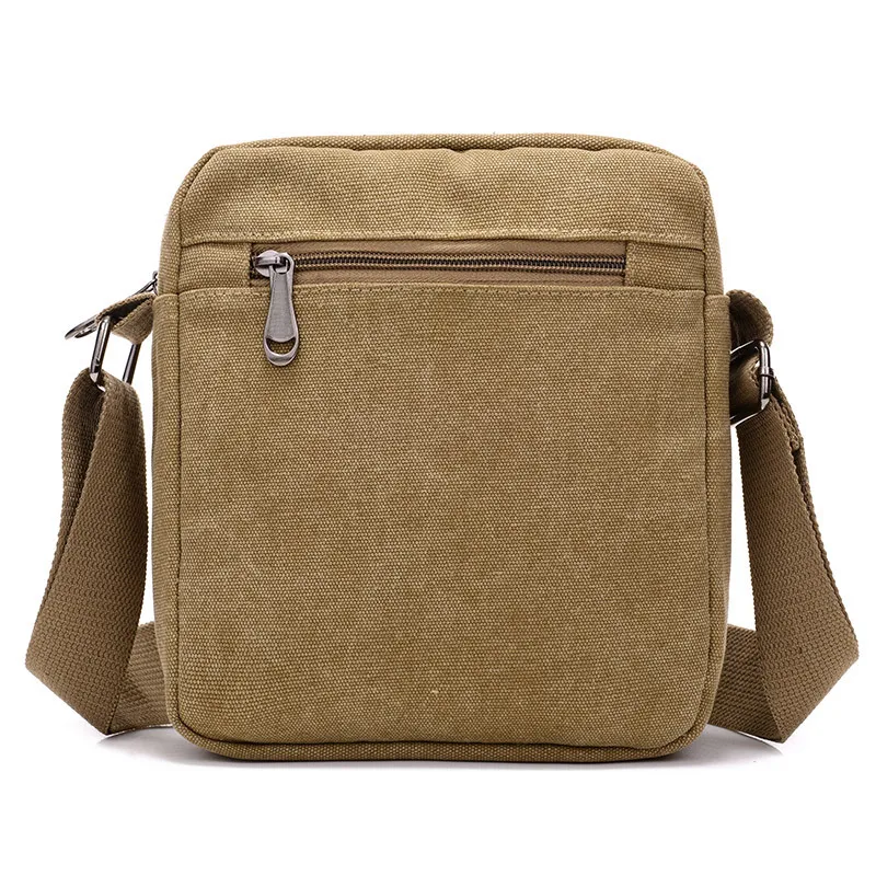 Canvas Shoulder Bag Men's Casual Korean Fashion Crossbody Simple Lightweight Small Backpacks