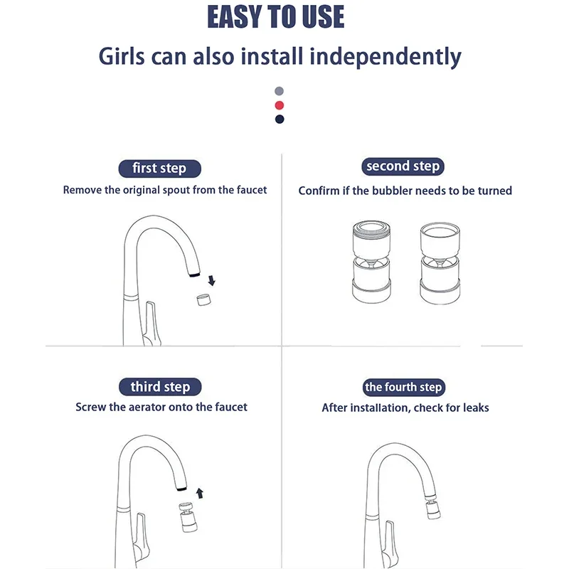 創造的なRGB LED蛇口ランプ,シャワーランプ,バスルームの装飾ライト,ロマンチックな7色,新しい