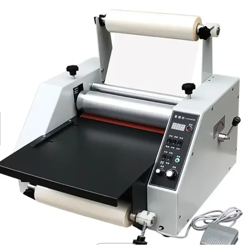 Office Use A4 Size Electric Cold and Hot Roll Laminating Machine 350mm/450mm/650mm Width
