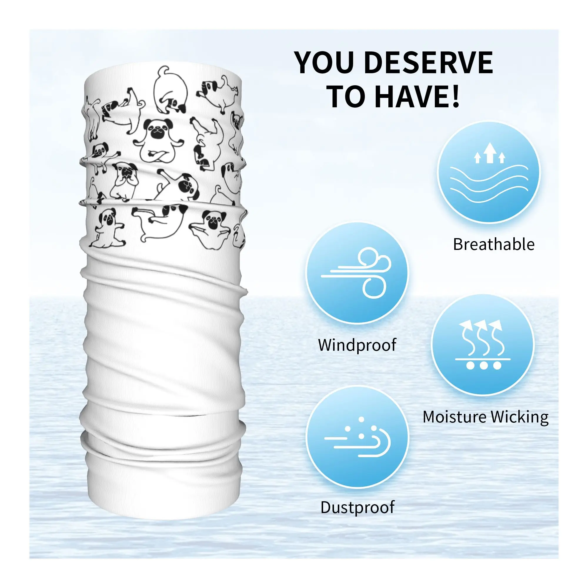 ヨガパグバンダナネックゲートルプリントラップマスクスカーフ多機能帽子サイクリング男性女性大人通気性