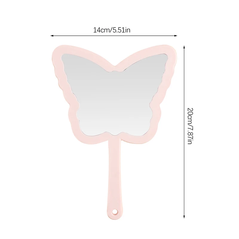 나비 모양 메이크업 거울 휴대용 스파 살롱 컴팩트 거울, 여성용 메이크업 액세서리