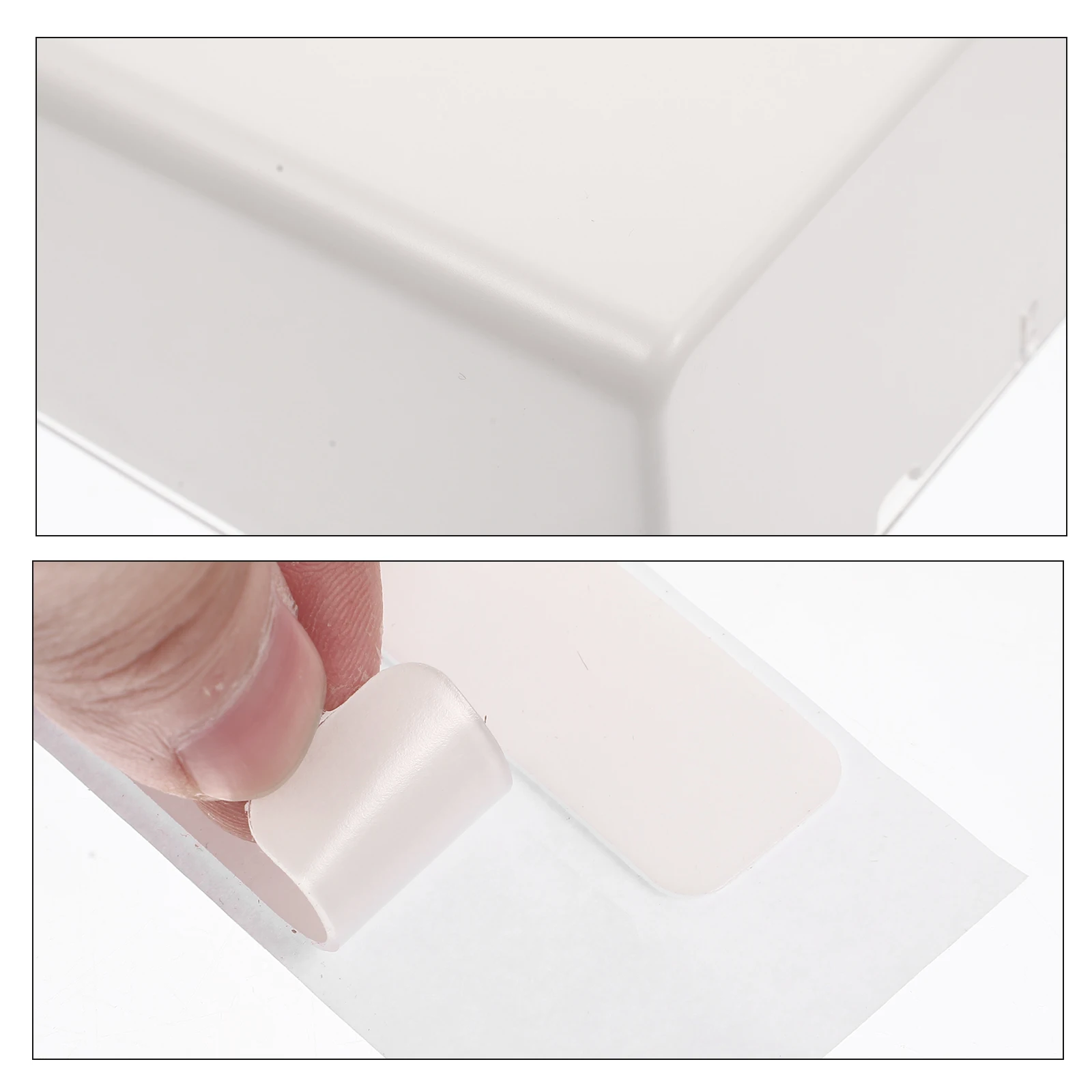 

2-Grid Cotton Pads Organizer Storage Box With Lid Bathroom Makeup Storage Container Swab Holder Plastic Pad Organizer