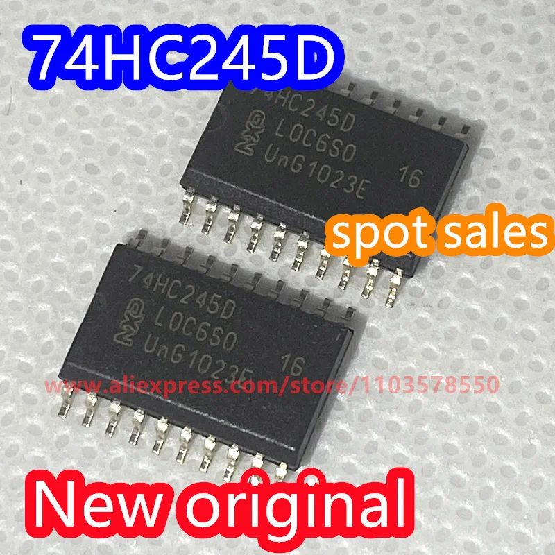 

50PCS 100% New original 74HC245D 74HC245 eight way bus transceiver chip SMT SOP-20