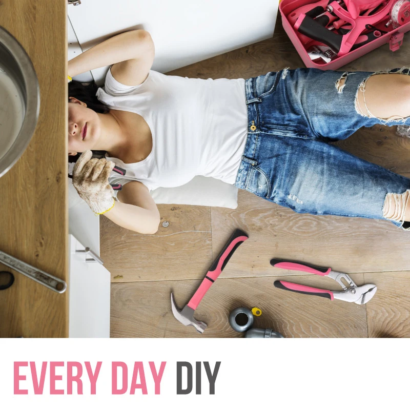 32Pcs Kotak Peralatan Pink untuk Wanita, Kotak Peralatan Tangan - Satu Set Peralatan DIY Rumah Tangga Universal. Peralatan Tangan Logam Tahan Lama untuk Wanita