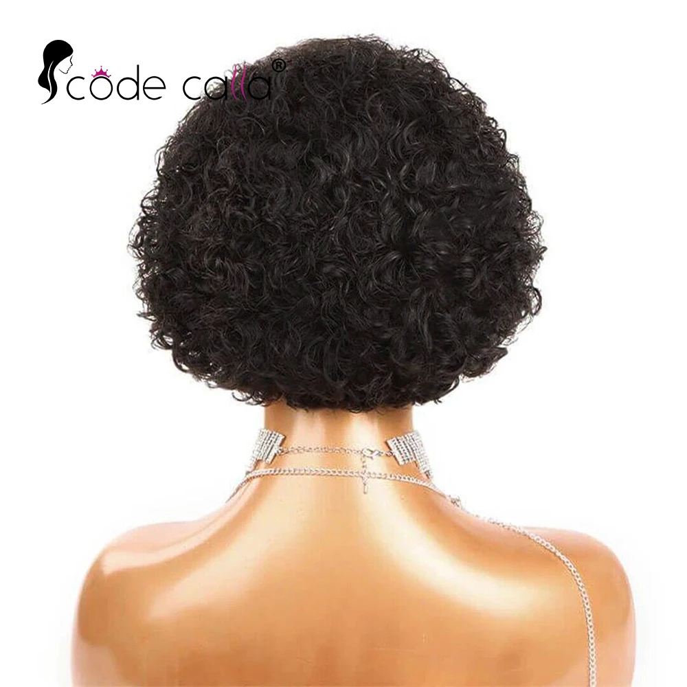 Pixie Cut perruque Short Curly Human Hair Wigs perruque bresillienne Cheap Remy Hair 13X1 Transparent Lace Wigs For Women Sale