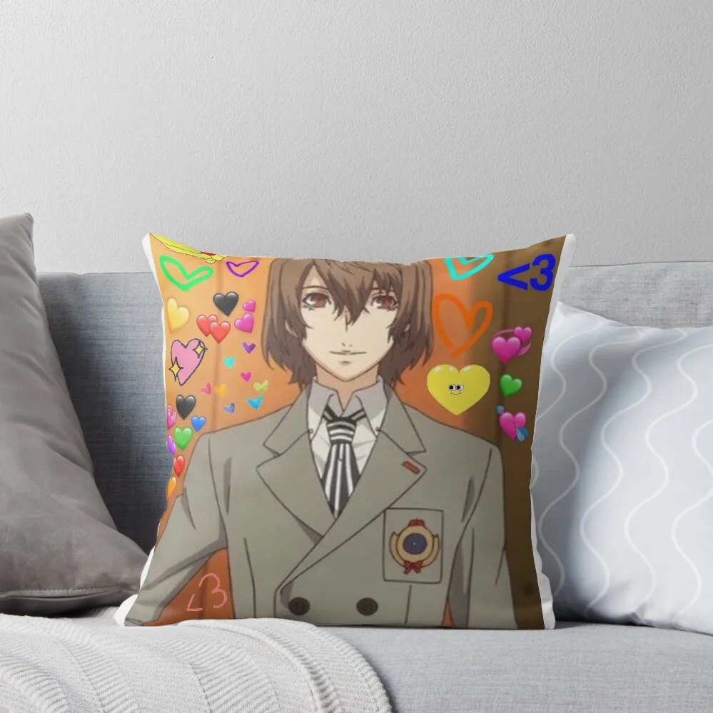 Goro Akechi Throw Pillow Christmas Pillows Luxury Sofa Cushions Pillow Cases pillow