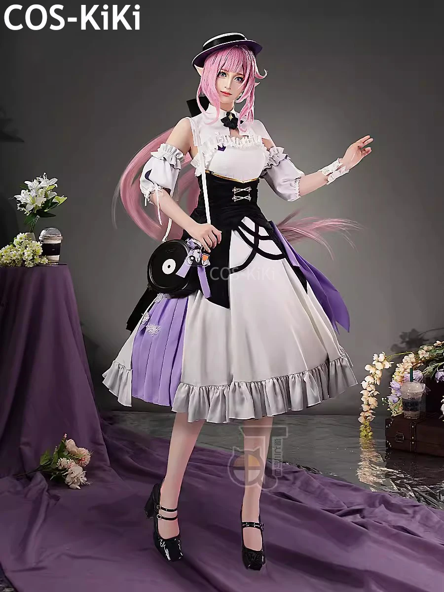 COS-KiKi Honkai Impact 3rd Elysia Sweet Memories Dal.Komm Game Suit Elegant Dress Cosplay Costume Halloween Party Outfit Women