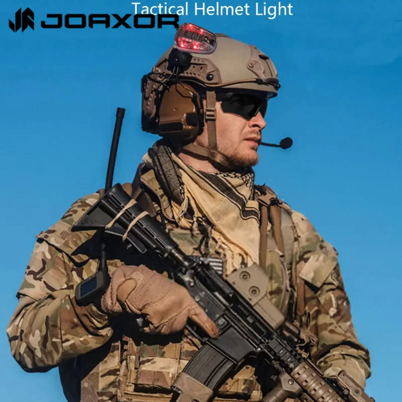 JOAXOR Tactical Helmet Survival Beacon Helmet Strobe LED Teammate Identification Light Helmet Accessories