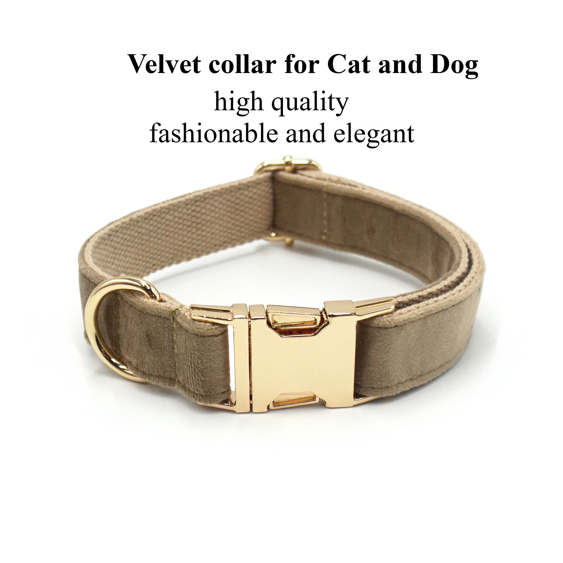 

1pc Personalized Dog Collar Velvet Soft velvet pet Cat collar Soft Comfy Adjustable Collars cat supplies accessories