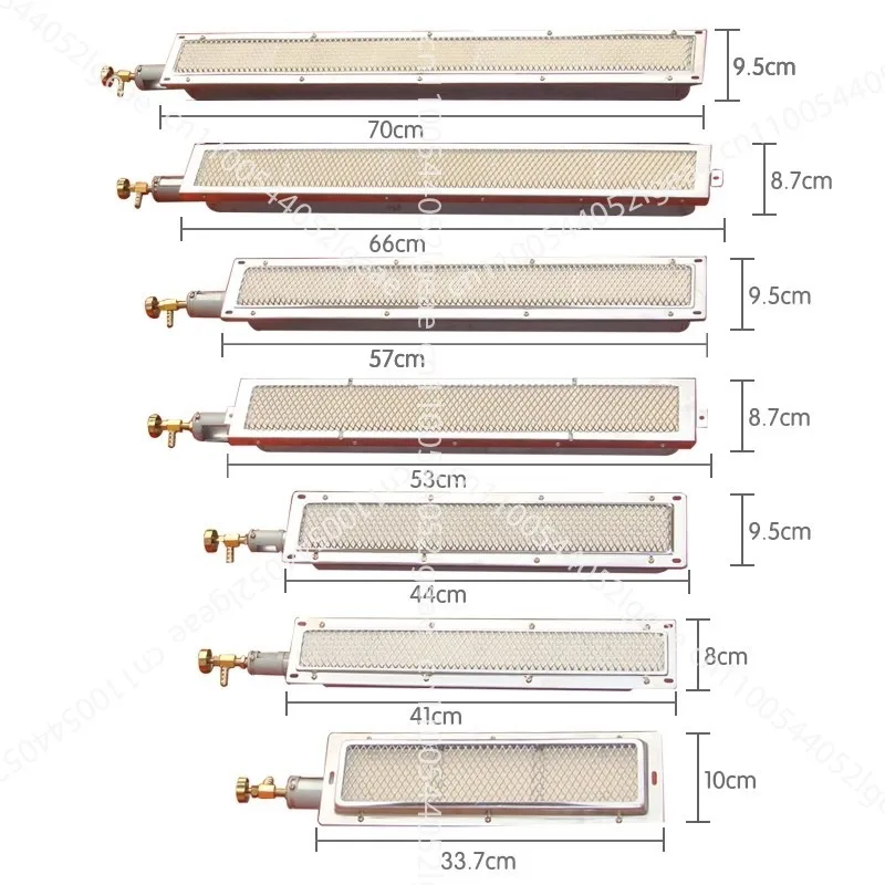 

Commercial gas infrared stove head no name fire energy-saving burner plate stove core stove head rectangular barbecue
