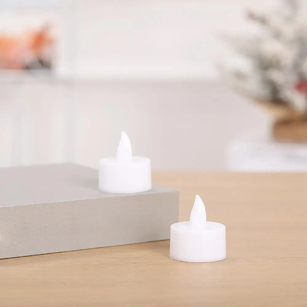 Led Small Tea Wax To Express The Proposal Atmosphere Decorative Props Simulation Round Smokeless Electronic Small Candle