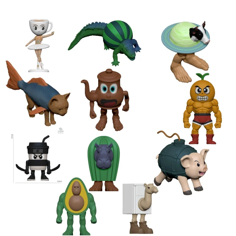 

2025 New Assemblable Tralalero Tralala shimpanzini Italian Brainrot Ornament Tung Tung Sahur Action Figures Doll Toy