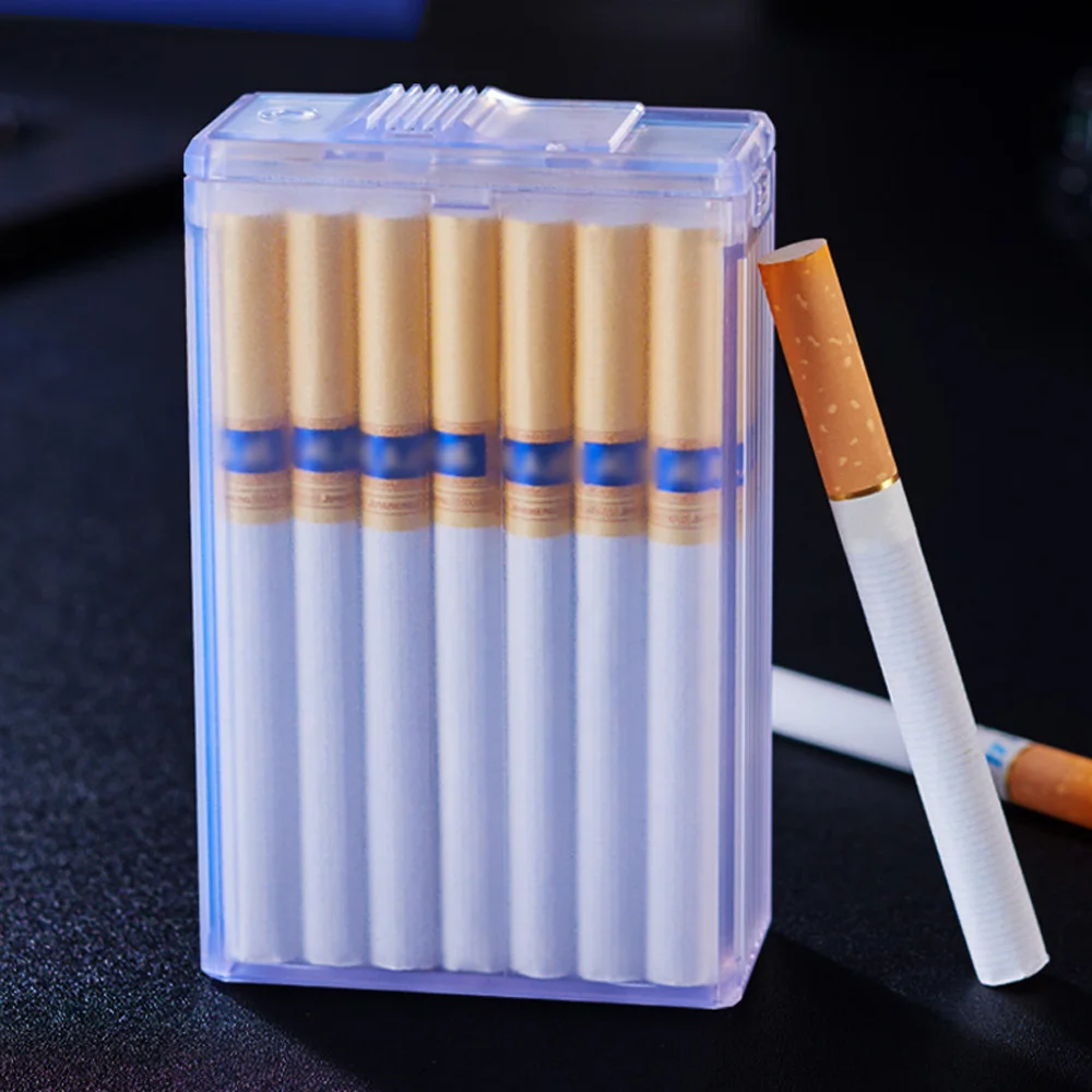 Hot Pocket 20 Transparent Cigarette Case Fashion Frosted ABS Moisture-proof Cigarette Boxes Anti-pressure Holders Smoking Boxes