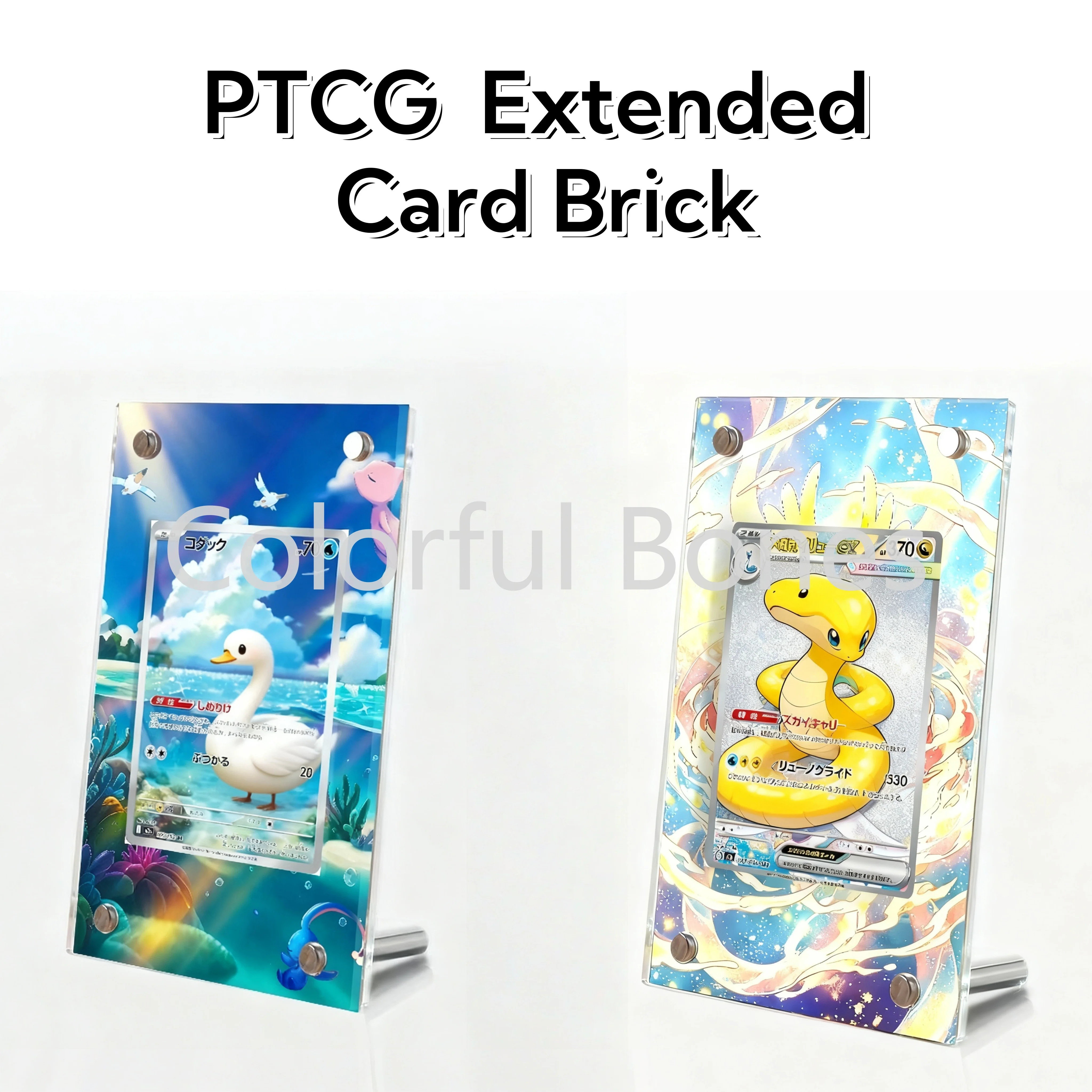 

PTCG Pokémon Card Display Настраиваемая расширенная карта Brick Charizard Magikarp Giratina Lucario Reshiram Latias Lugia Без карт