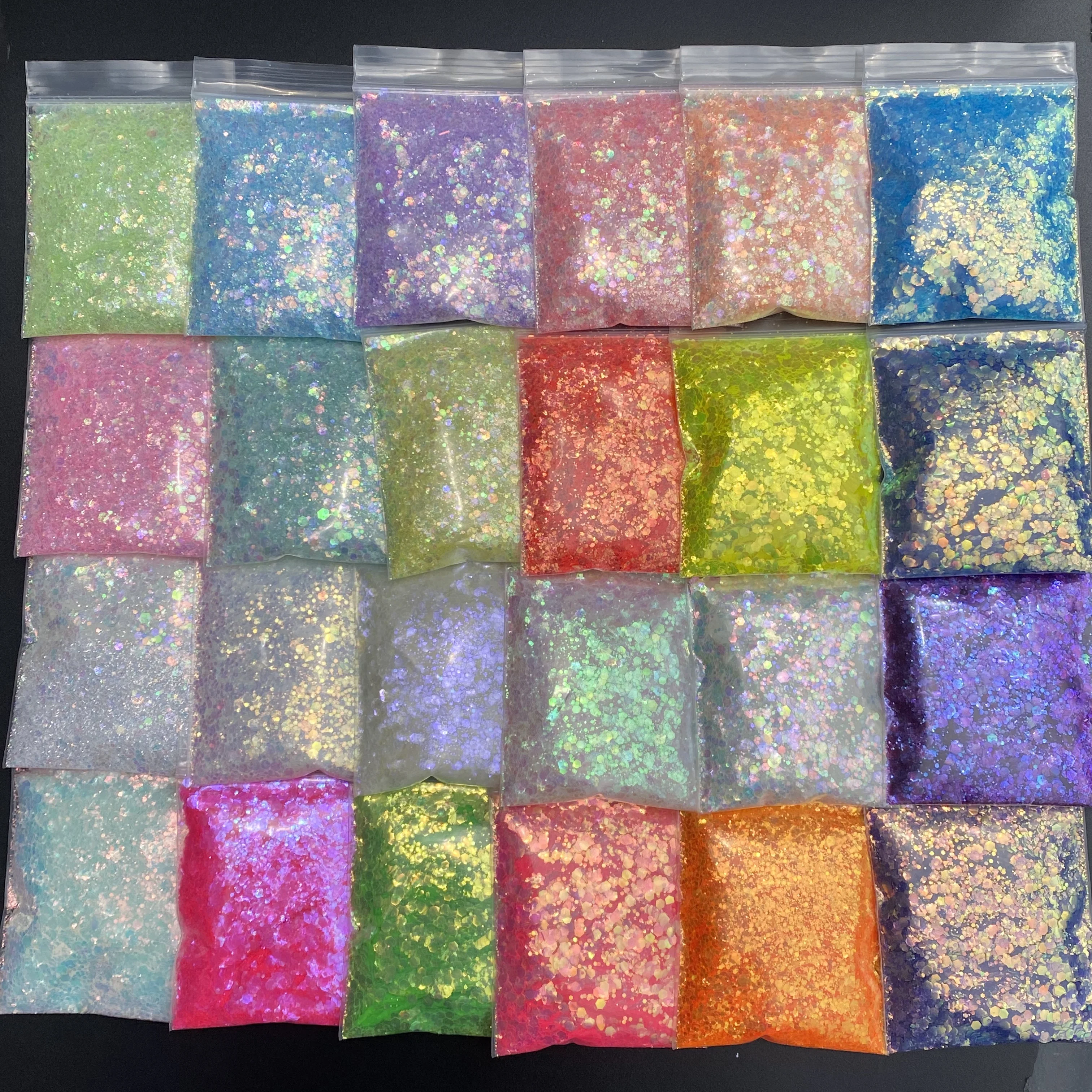 10 G/zak Nieuwe Lente Polyester Dikke Iriserende Nagel Pailletten Epoxy Ambachtelijke Tumbler Glitters