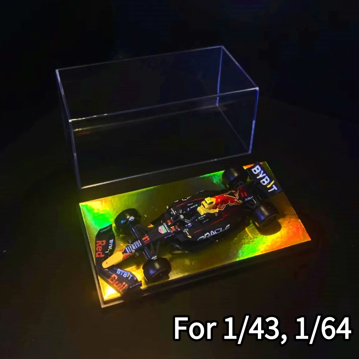 Acrylic Display Case Box 5.8" x2.8" for Scale 1:43 1:64 1:87 Car Model Collectible Storage Figure Miniature DIY Building Diorama