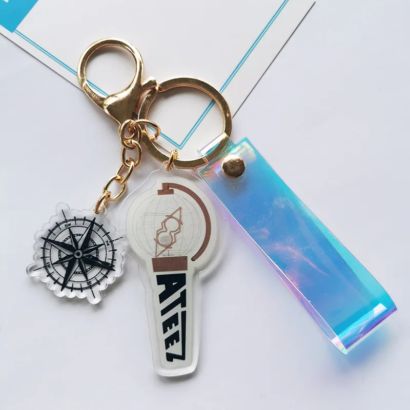 KPOP ATEEZ Got7 IU MAMAMOO ASTRO Acrylic Keychain Keyring Bag Pendant Accessories