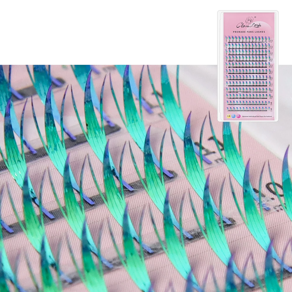 GLAMLASH Glänzende Glitzer Comic Spire Wimpernverlängerung Holographische Manga Künstliche Wimpern Magische Elfen-Tinsel Anime Wimpern – Detail 6