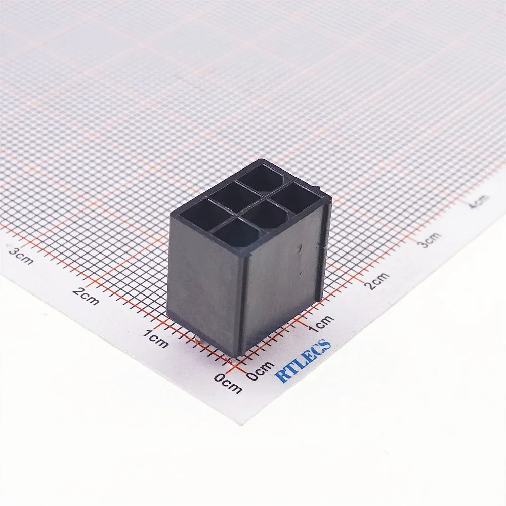 10 Pcs 4.2 MM 6 Pin Header Male 0.165\