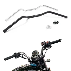 Motorcycle 22mm Handlebar Renthal Bar Aluminum Alloy Vintage Bike Dirt Bike Steering Wheel for Cafe Racer FZ6 MT03 Z800 XADV 750