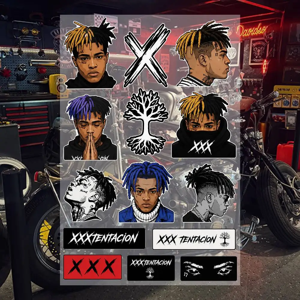 X-X-X-T-eNT-aciON Aesthetic Graffiti Waterproof PVC Stickers for Car Motorcycle Skateboard Helmet Notebook 4