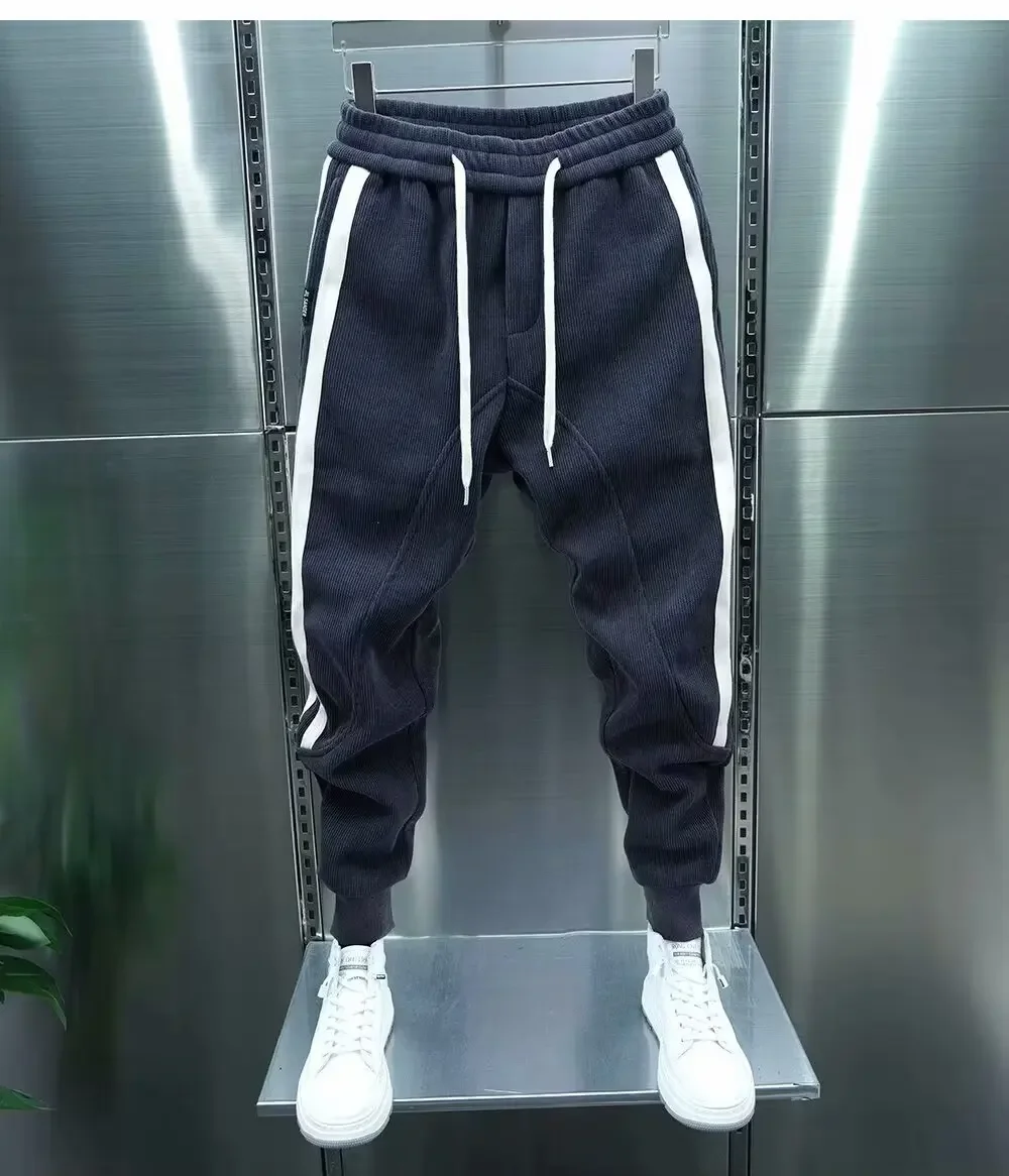 Autumn Joggers Men Korean High Street Sports Trousers Streetwear Cotton 9-Minute Sweatpants Men\'s Clothing 2024 Hot Selling