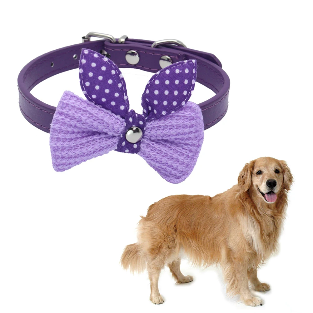 

Adjustable Pet Collar Dog Cat Puppy Supplies Cool Accessories Fashion Butterfly Bow Collars Durable Pet Tracker
