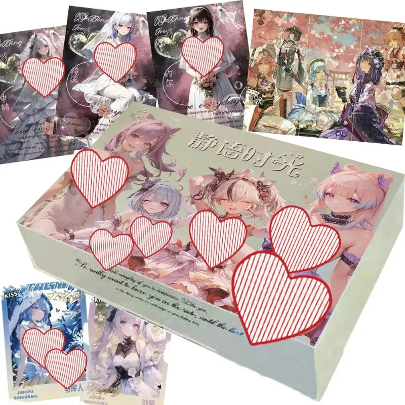 Silent Time Collectible Trading Card Booster Box Gorgeous Anime Waifu Character Cards Hobby Collection Gift for Card Collectors