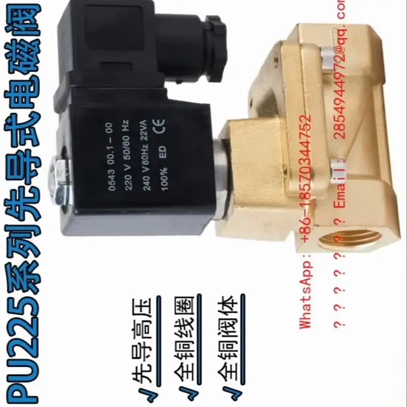 

2026 Pilot Operated Solenoid Valve PU225-04 Water Gas Control Valve 16 Kg 220V DC 24V