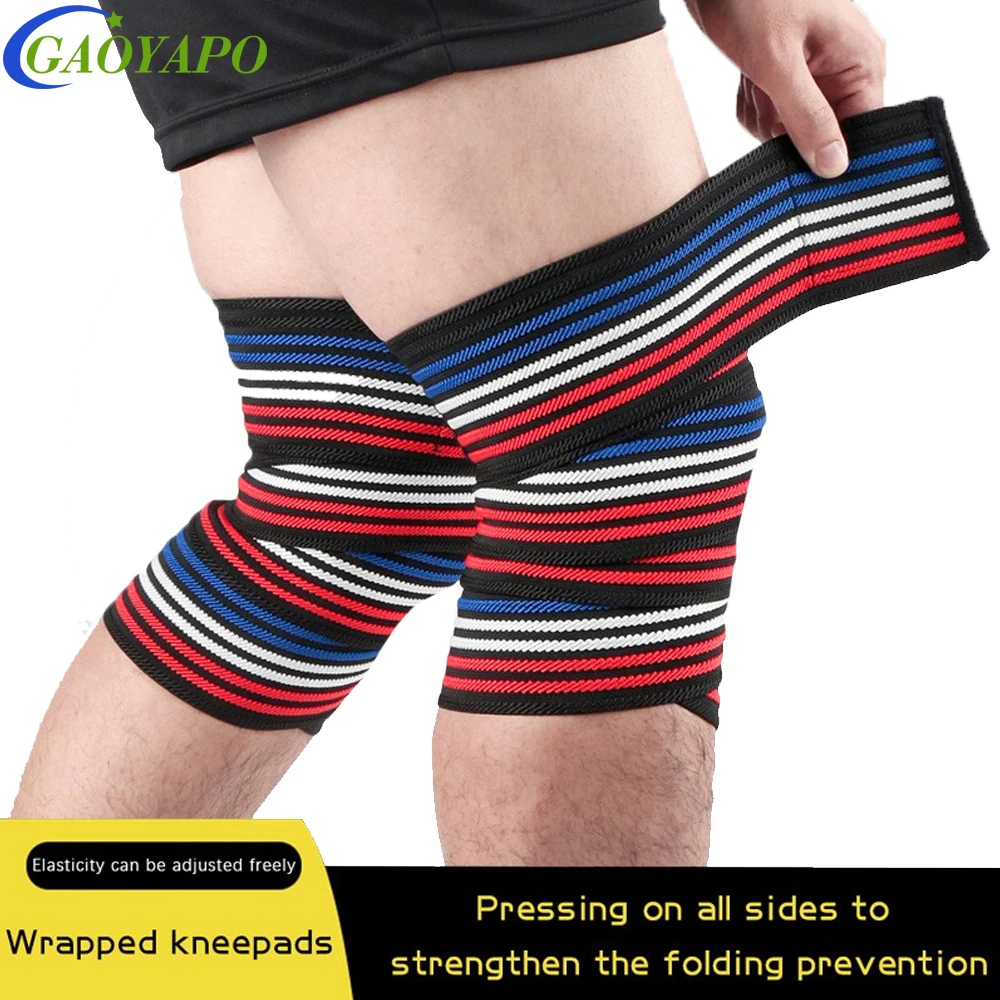 1PC Elastic Knee wrap pressurized 180cm Bandages to Support Leg,Stable ligaments,Plantar Fasciitis,Joint Pain,Squatting,Football