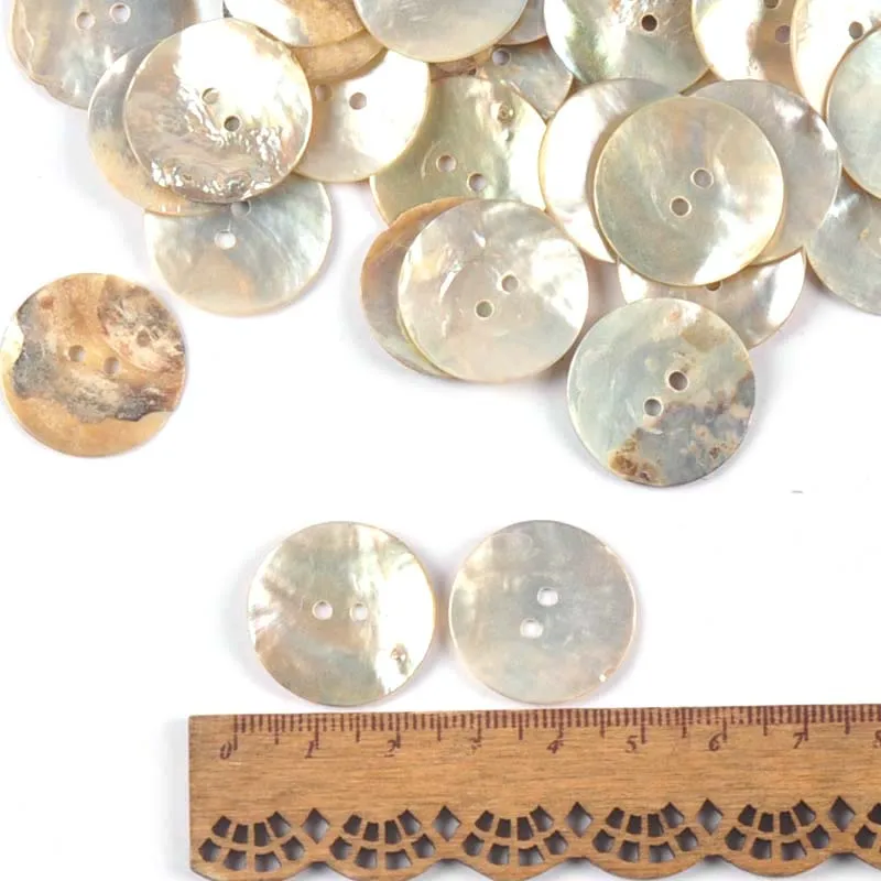 50Pcs/Lot Natural Mother Of Pearl Shell Buttons For Scrapbook DIY Crafts Clothing Decoration Handmade Home Accessories trs0399