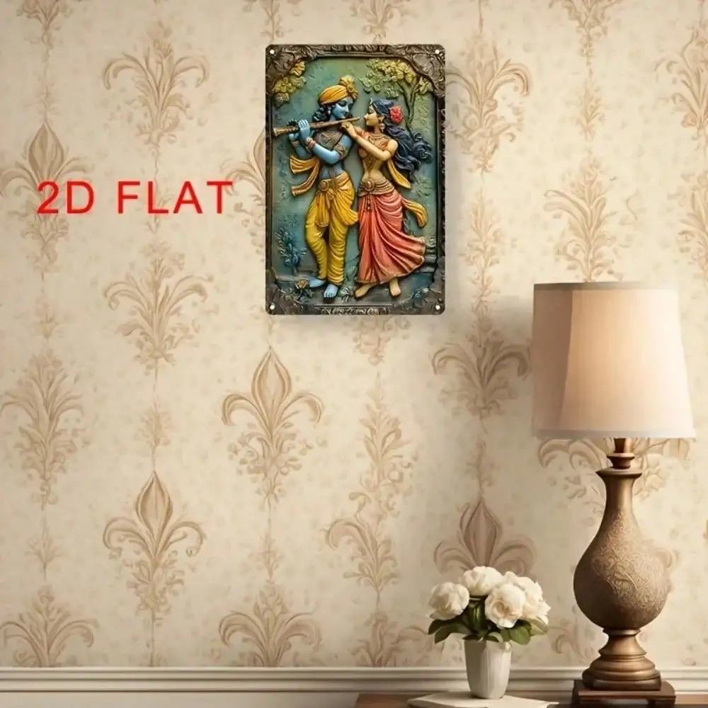 لوحة فنية جدارية رومانسية من الألومنيوم، ديكور للمنزل/المكتب، هدية عيد الميلاد/الهالوين، نحت الحائط #3