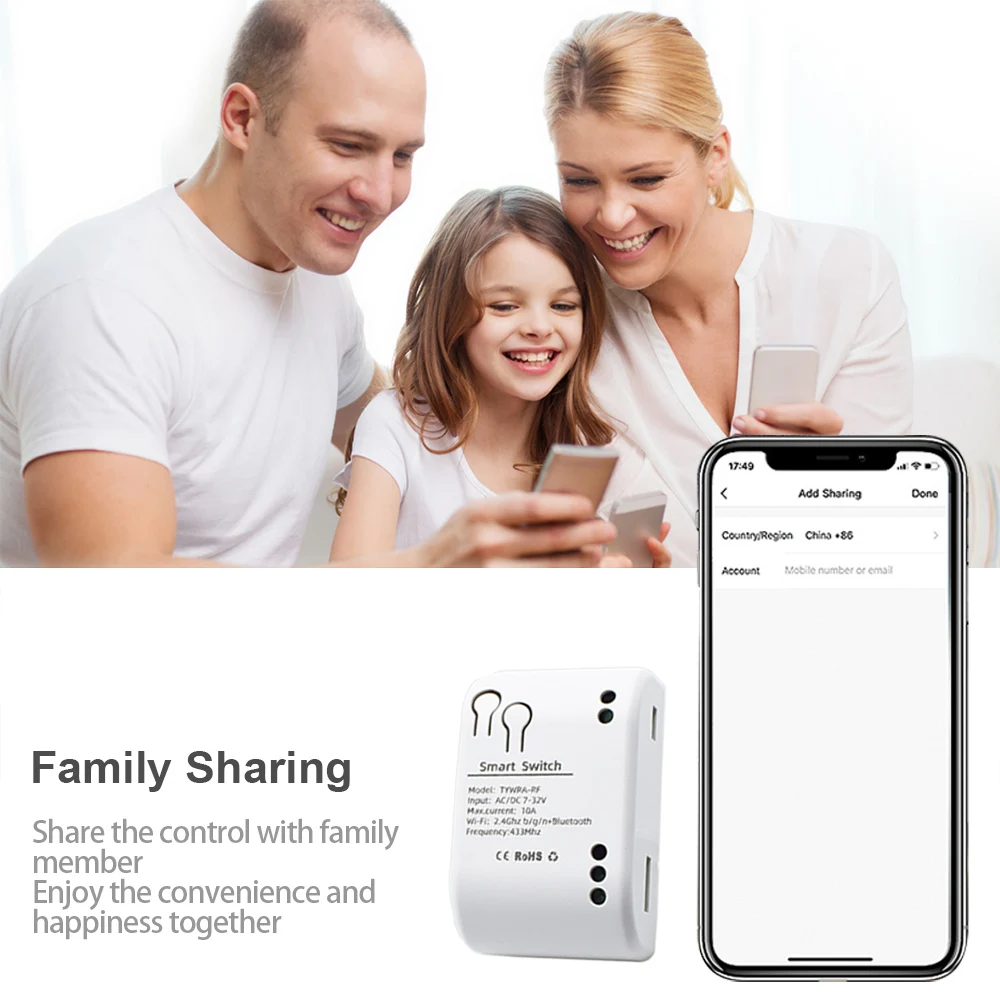 Contrôleur d\'ouvre-porte de garage Wi-Fi avec application Tuya Smart Life, minuterie, moniteur d\'ouverture et de fermeture de porte, commande vocale