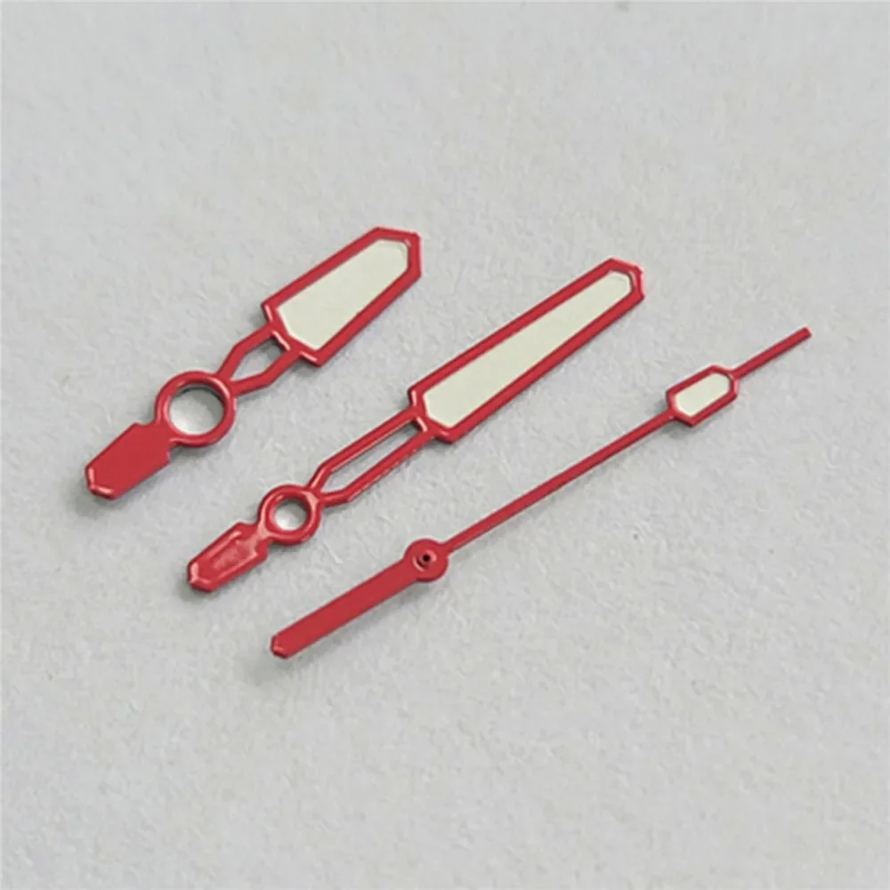 Новые стрелки ярких цветов для NH35 NH36 4R 7S, механизм, 3 контакта, зеленые светящиеся указатели для часов, аксессуары