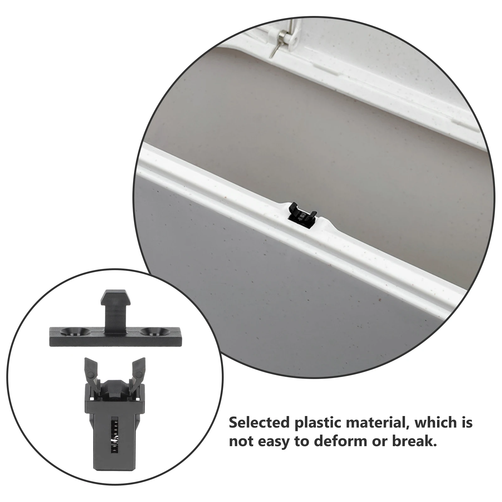 

1 Set Of Plastic Garbage Can Push-Button Switch Lock Press Fittings Buckle Trash Can Supplies