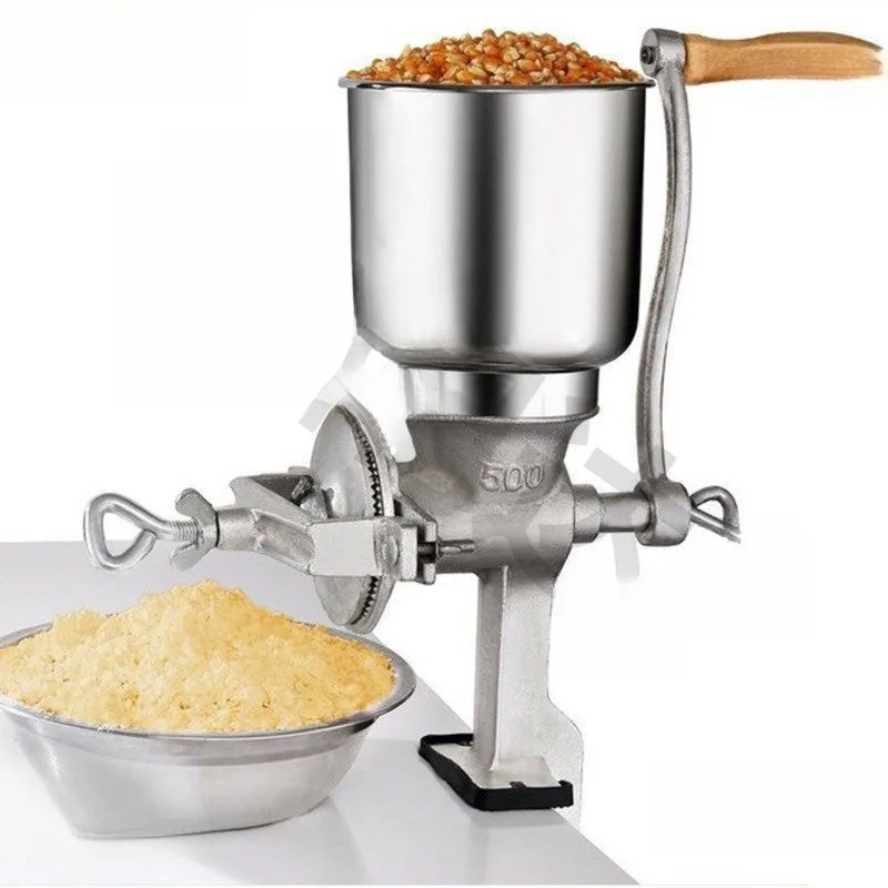 Manual Grinder Small Cast Iron Household Medicinal Materials Hand Grinder Corn Grain Walnut  Grinder