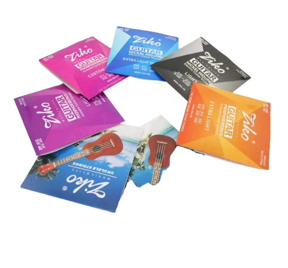 2024 China Affordable DP-011 Guitar Accessories  6 Steel Strings Phosphor Bronze Exterior Acoustic Guitar Strings for Sale