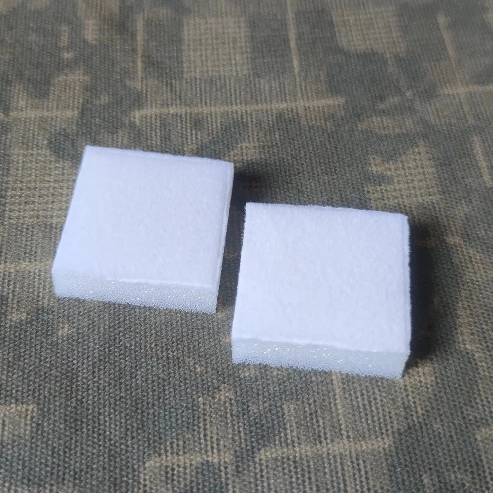 Square White Diamond Jewelry Box Inside Sponge 100Pcs Velvet Gems Holder Pad Sponge For Jewellery Packaging Box 3x3cm 3(D)cm