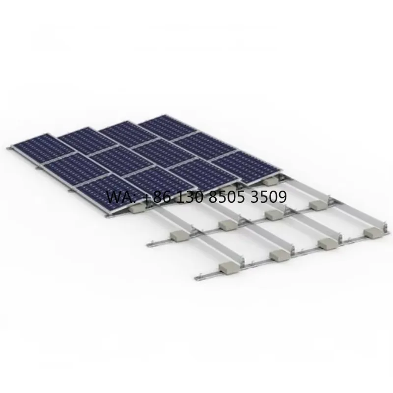 Adjustable Roof Solar Panel Frames Flat Roof Mounting Structure Bracket