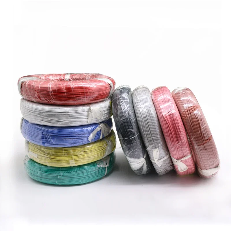 2M/5M UL3239 Silicone Wire Tinned Copper 32 30 28 26 24 22 20 18 16 14 12 10 8 AWG 3KV DIY LED Electronic Cable