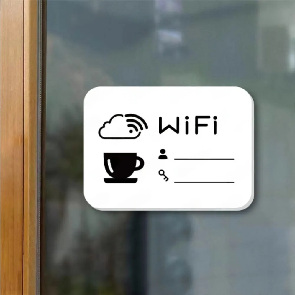 

WiFi Sign Sticker, WiFi Name And Password Sticker, Editable WiFi Sticker, WiFi Password Sticker.