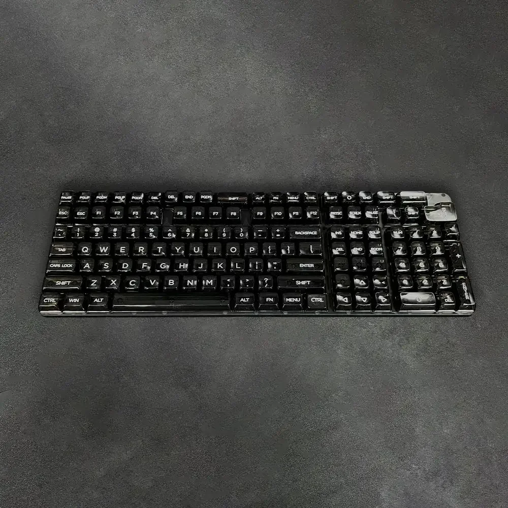 Transparent keycap High transparency PC material MDA height UV character full  No reinforcement 132  small  set