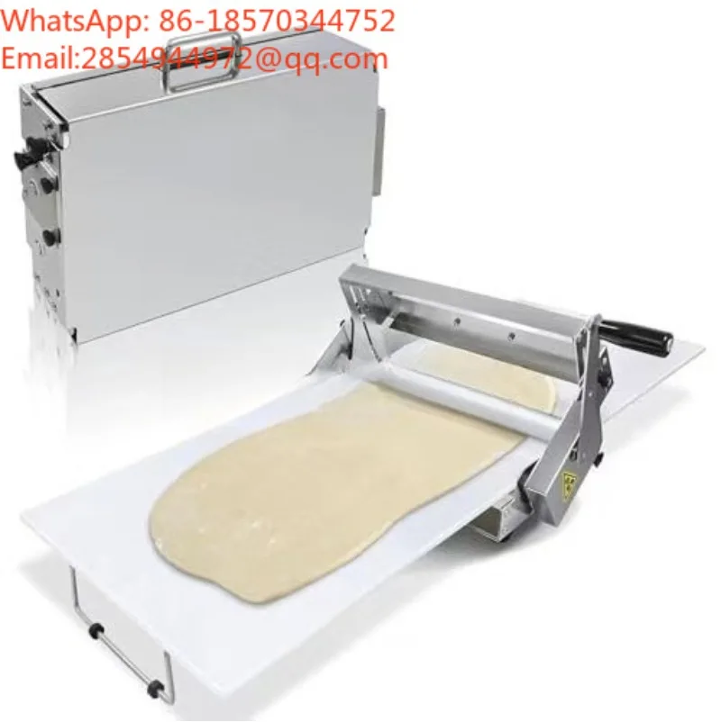 Manual Dough Sheeter Tabletop Dough Press Machine for Pizza Croissant Baking