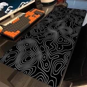 Strata Liquid Black Large Mouse Pad 90x40地形ビッグマウスパッドオフィス会社Gamer Deskmat Big Deskpadパーソナライズされた800x300 10ベストセールス800x300マウスパッド-8